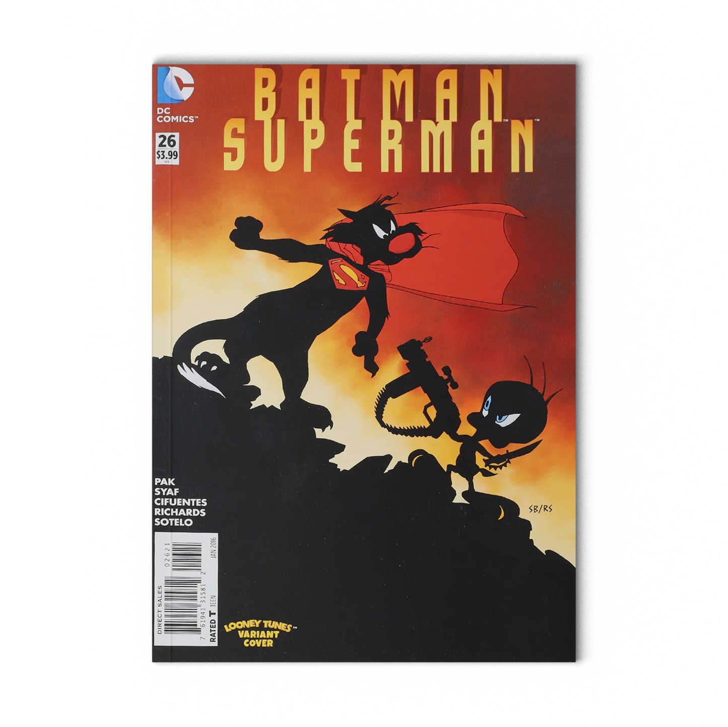 Batman Superman #26 Looney Tunes Variant cover