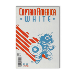 Captain America White #1 Edition Young Variant