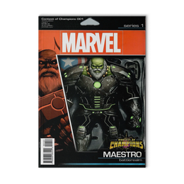 Contest Of Champions 1 Maestro Action Figure Variant Cover Marvel Comics 2015