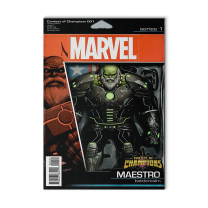 Contest Of Champions 1 Maestro Action Figure Variant Cover Marvel Comics 2015