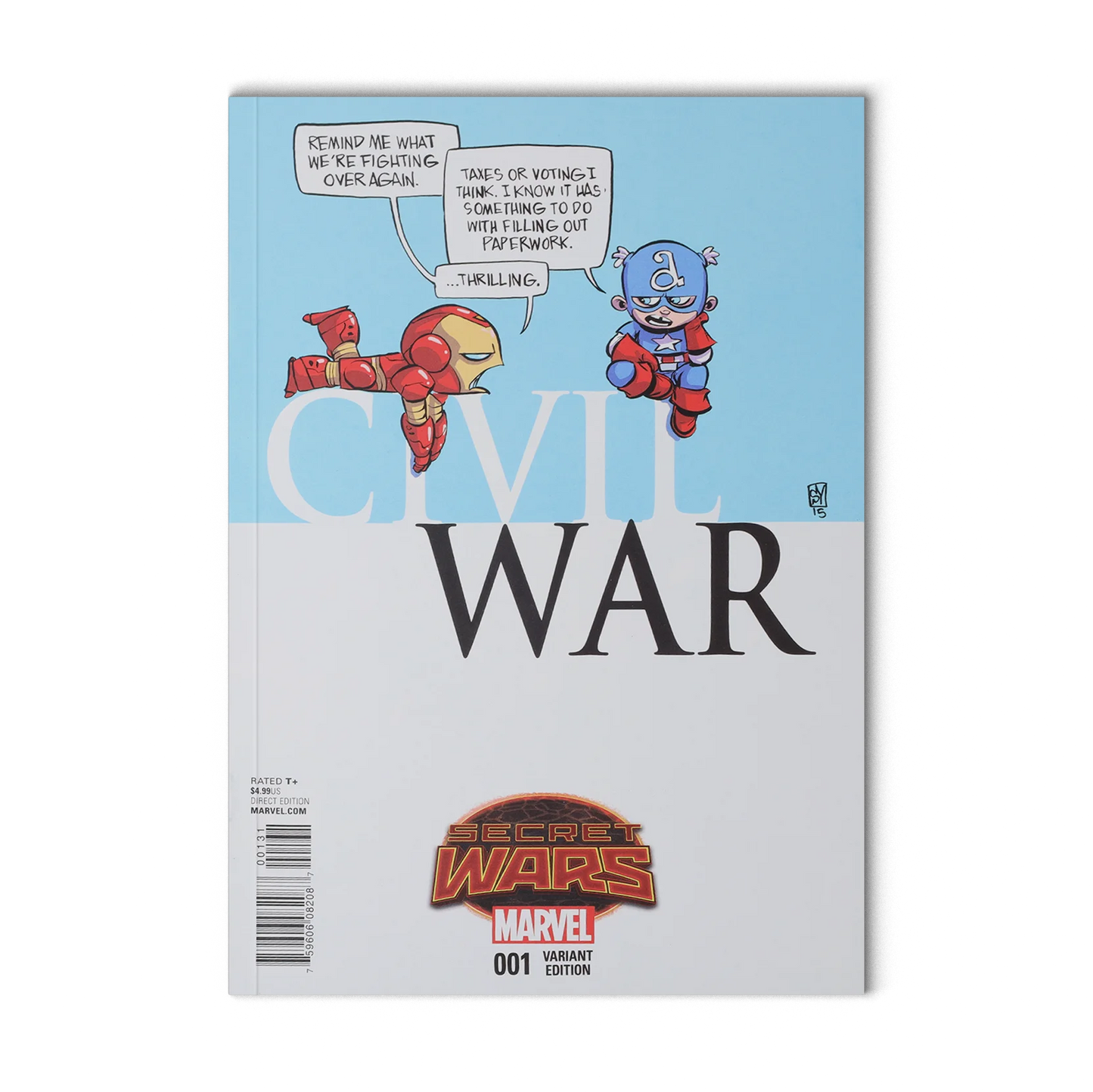 Civil War #1 Skottie Young Variant Marvel Comic 2015 Secret Wars Iron Man