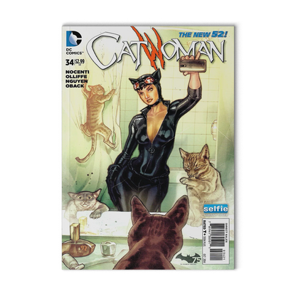 CATWOMAN #34 (2014) DC 52 COMICS SELINA KYLE SELFIE VARIANT COVER