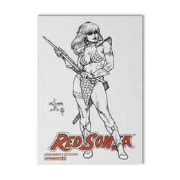 Red Sonja #1 Linsner SDCC Exclusive B&W Variant