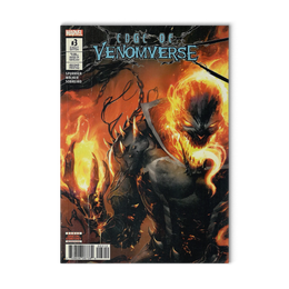 Edge of Venomverse #3 - Venomized Ghost Rider FA - Ghost Rider with Symbiote