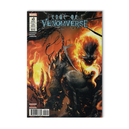 Edge of Venomverse #3 - Venomized Ghost Rider FA - Ghost Rider with Symbiote