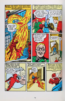 Vintage Comic Book Golden Age Human Torch Marvel Masterworks Carl Burgos