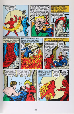 Vintage Comic Book Golden Age Human Torch Marvel Masterworks Carl Burgos