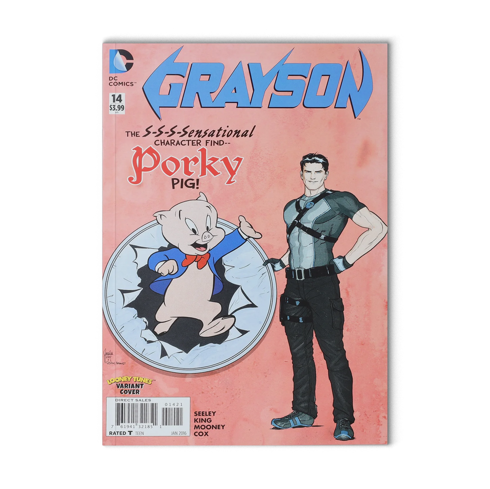 DC Comics Grayson #14 (2015 Porky Pig Looney Tunes Variant)
