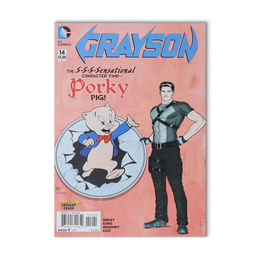 DC Comics Grayson #14 (2015 Porky Pig Looney Tunes Variant)