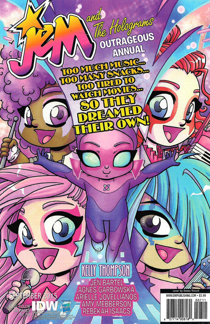 Jem and the Holograms #7 Cover A-Emma Vieceli (IDW Publishing September 2015)