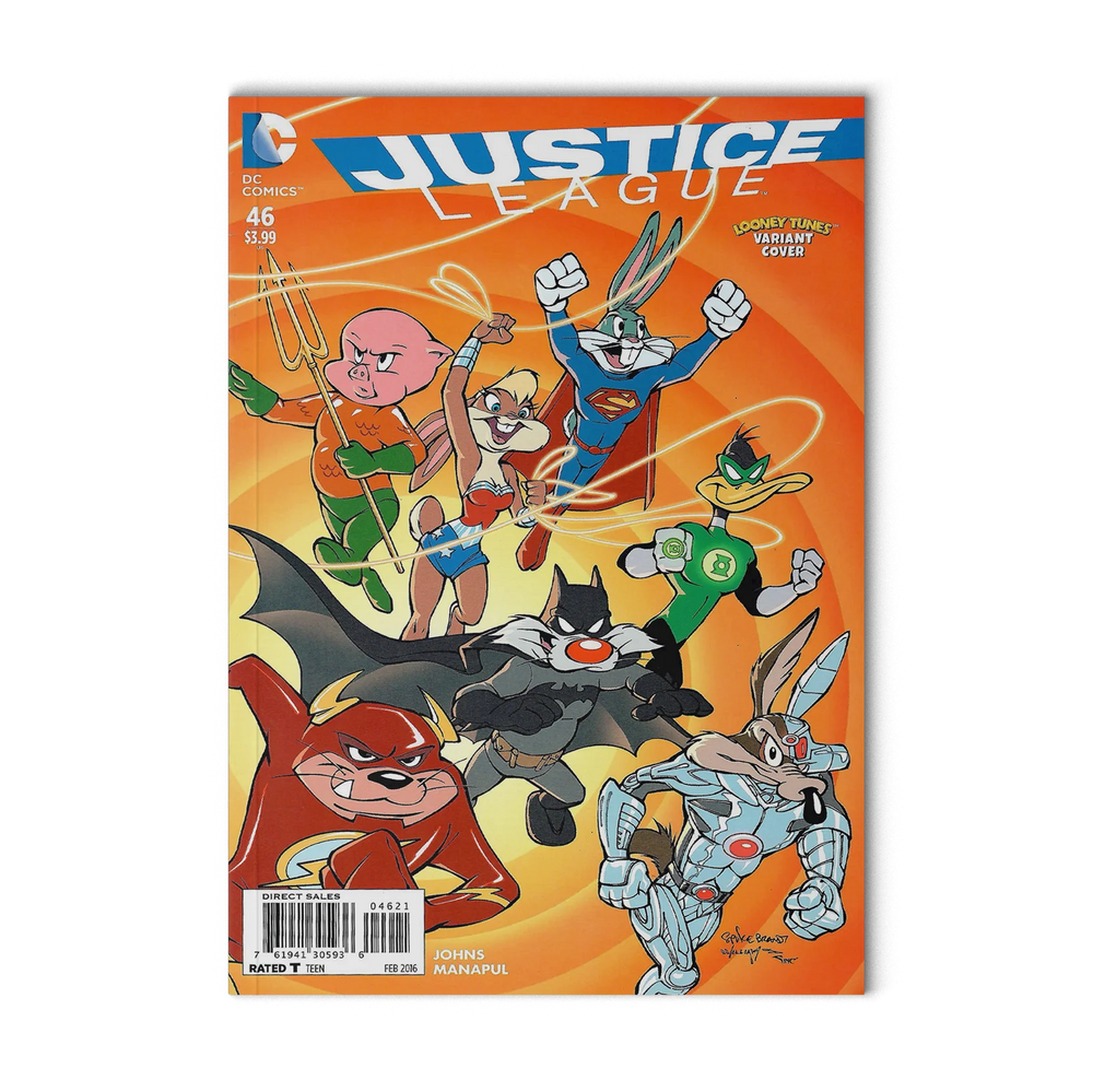 1 JUSTICE LEAGUE 46 LOONEY TUNES VARIANT COVER DC Comics 2016