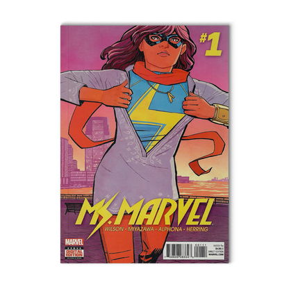Ms. Marvel #1 Vf (Jan 2016, Marvel) Kamala Khan, Miyazawa, Alphona, Herring - Digital Edition
