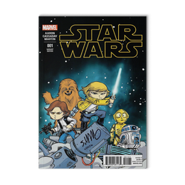 Marvel Star Wars #1 (2015, Skottie Young Cover, Signed with COA)