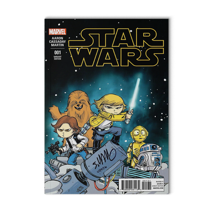 Marvel Star Wars #1 (2015, Skottie Young Cover, Signed with COA)