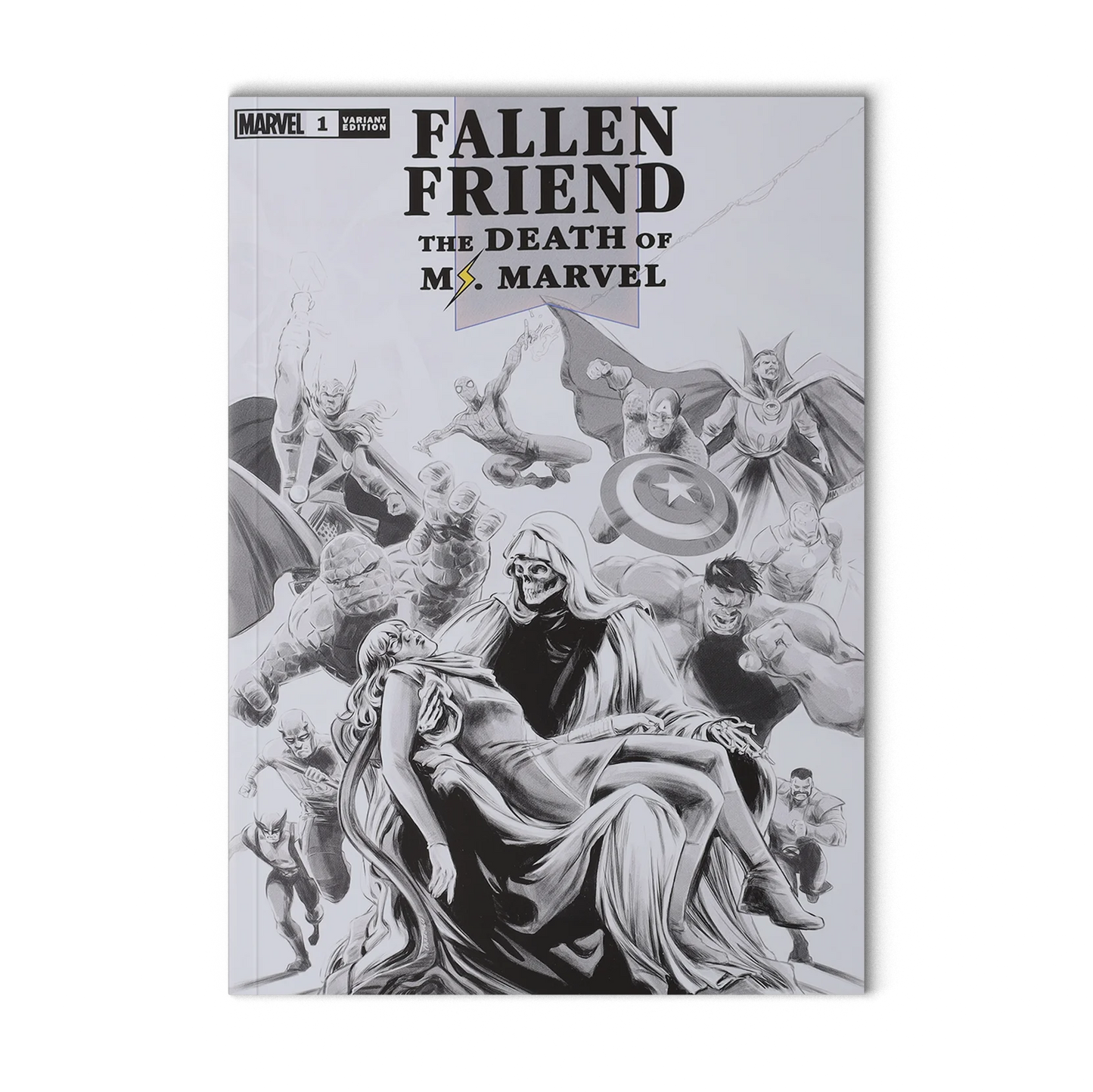 2023 MARVEL COMICS FALLEN FRIEND DEATH OF MS MARVEL #1 SDCC EXCLUSIVE VARIANT