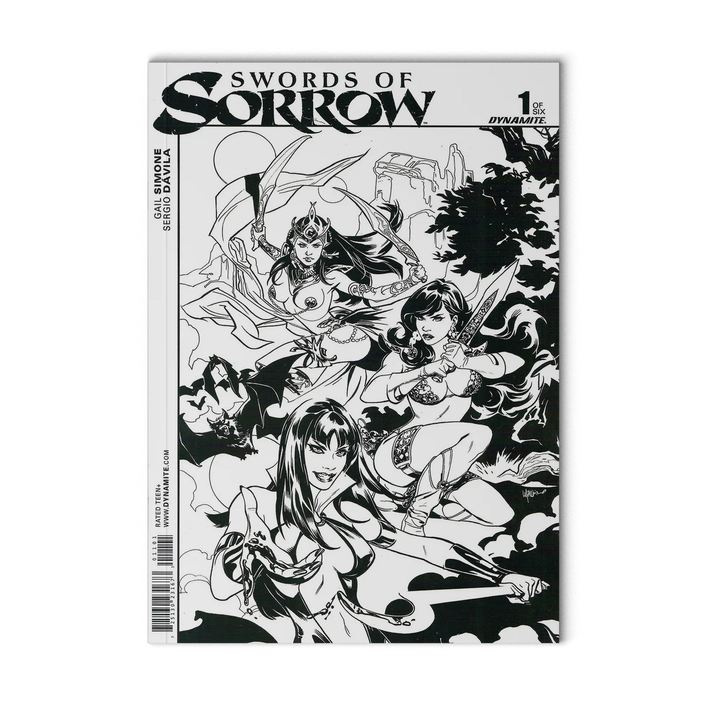 Swords of Sorrow #1 Cover J B&W Variant