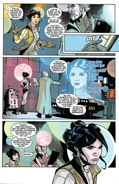 Star Wars Princess Leia #001 (Signed in Gold by Justin Ponsor)