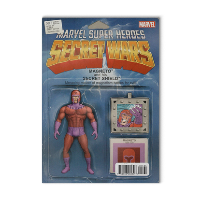 Secret Wars #7 Cover C Action Figure Variant NM- 2015 Marvel Comic - Vault 35