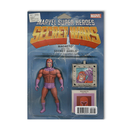 Secret Wars #7 Cover C Action Figure Variant NM- 2015 Marvel Comic - Vault 35