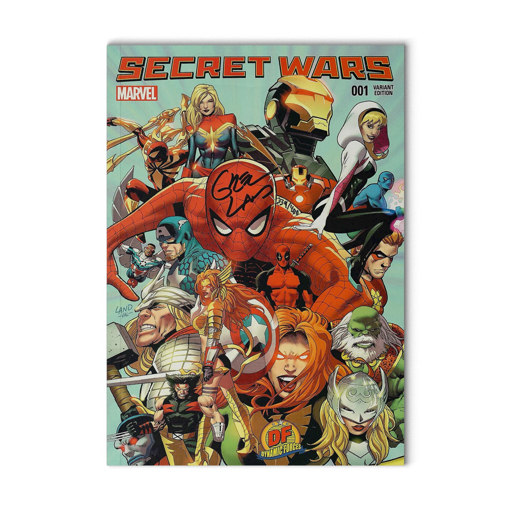 Secret Wars 001 - Dynamic Forces Variant - 2015 - Signed