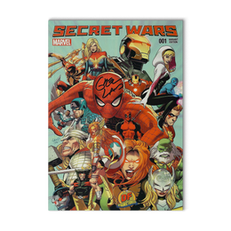 Secret Wars 001 - Dynamic Forces Variant - 2015 - Signed
