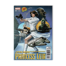 Star Wars Princess Leia #001 (Signed in Silver by Justin Ponsor)