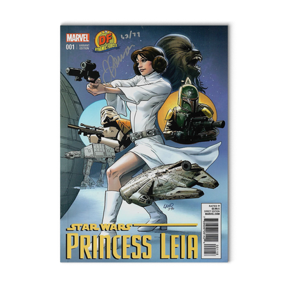 Star Wars Princess Leia #001 (Signed in Silver by Justin Ponsor)
