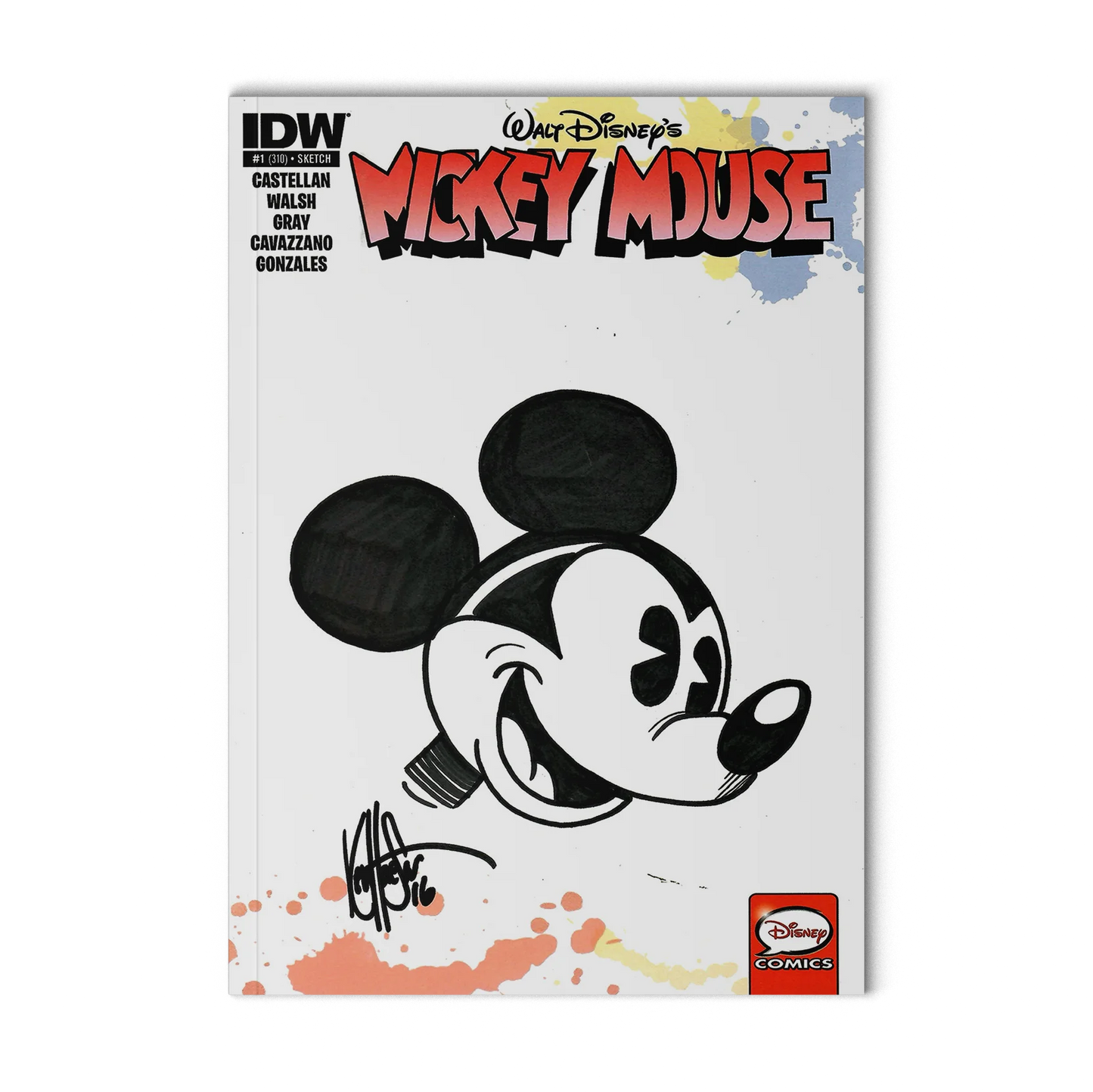 Walt Disney's Mickey Mouse IDW #1 Signed