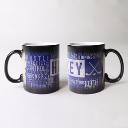 Morphing Mugs Sports (Hockey Words) Heat-Sensitive Mug