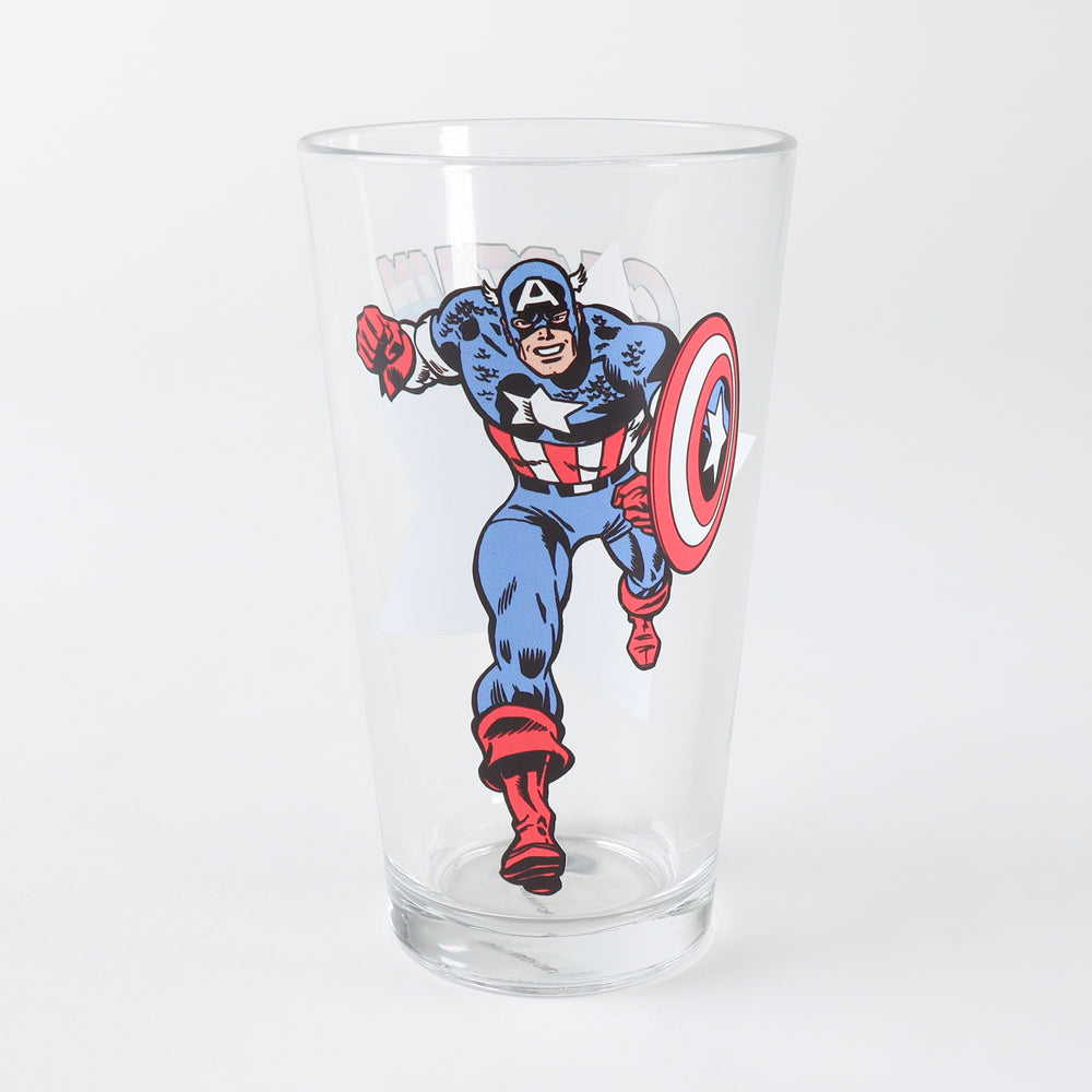 Toon Tumblers Captain America 16 oz Pint Glass