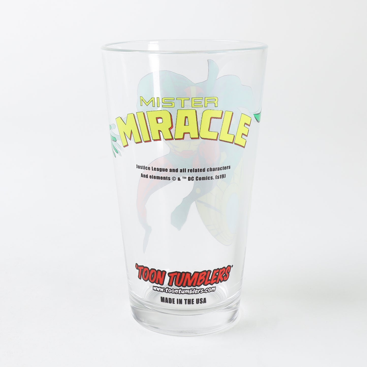 Toon Tumblers  DC Comics Mister Miracle 16oz Pint Glass