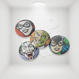 DC Comics Villains 4-Piece Magnet Set