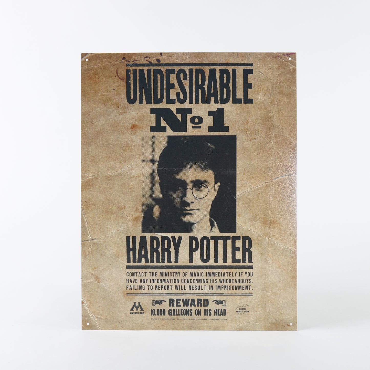 Harry Potter Tin Sign Collection - No. 1 Undesirable Poster