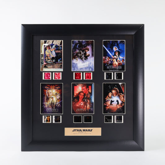 FilmCells Star Wars Thru the Ages Episode I-VI Montage Framed Art (Certificate of Authenticity)