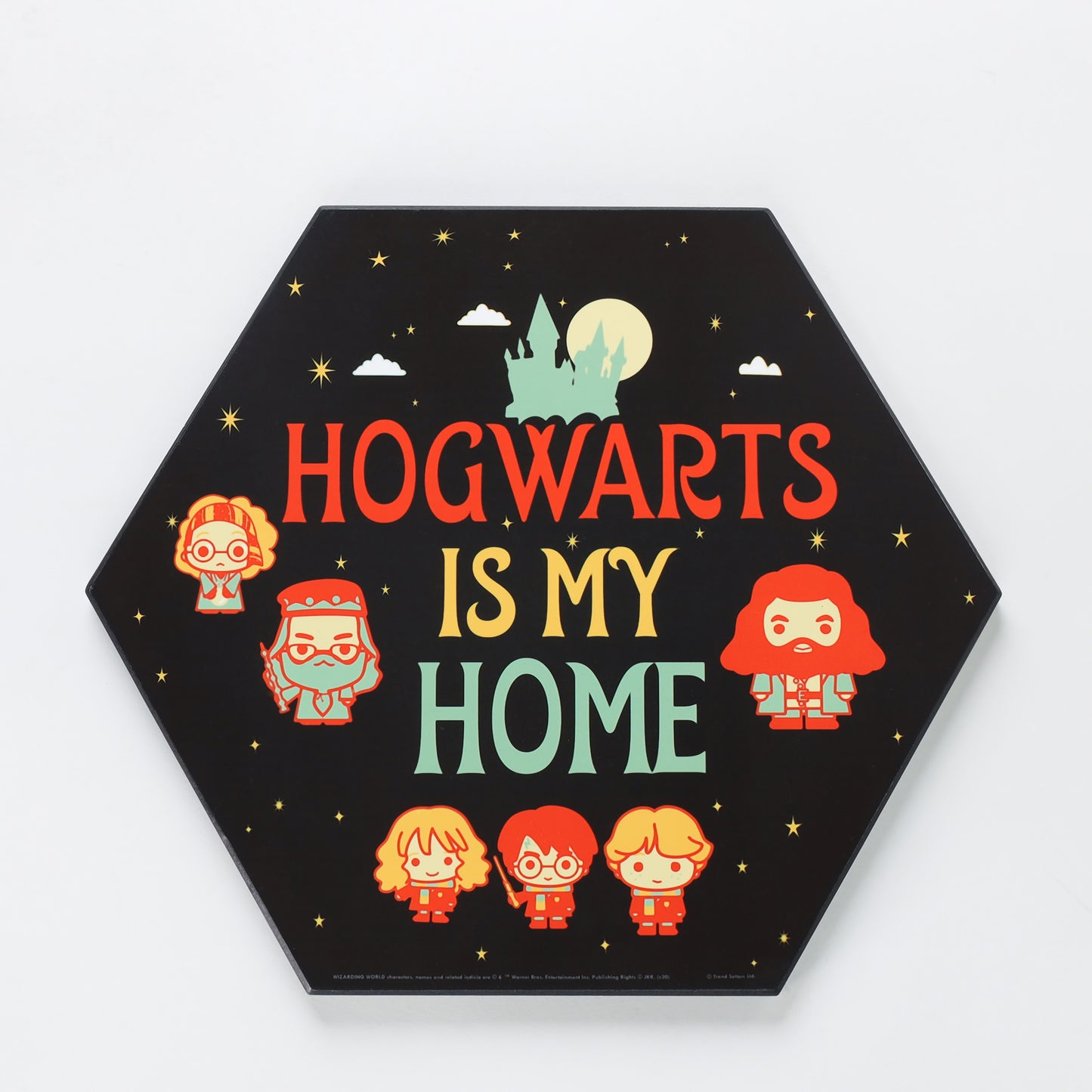 Trend Setters Harry Potter "Hogwarts Is My Home" Knexagon Wood Print wall art