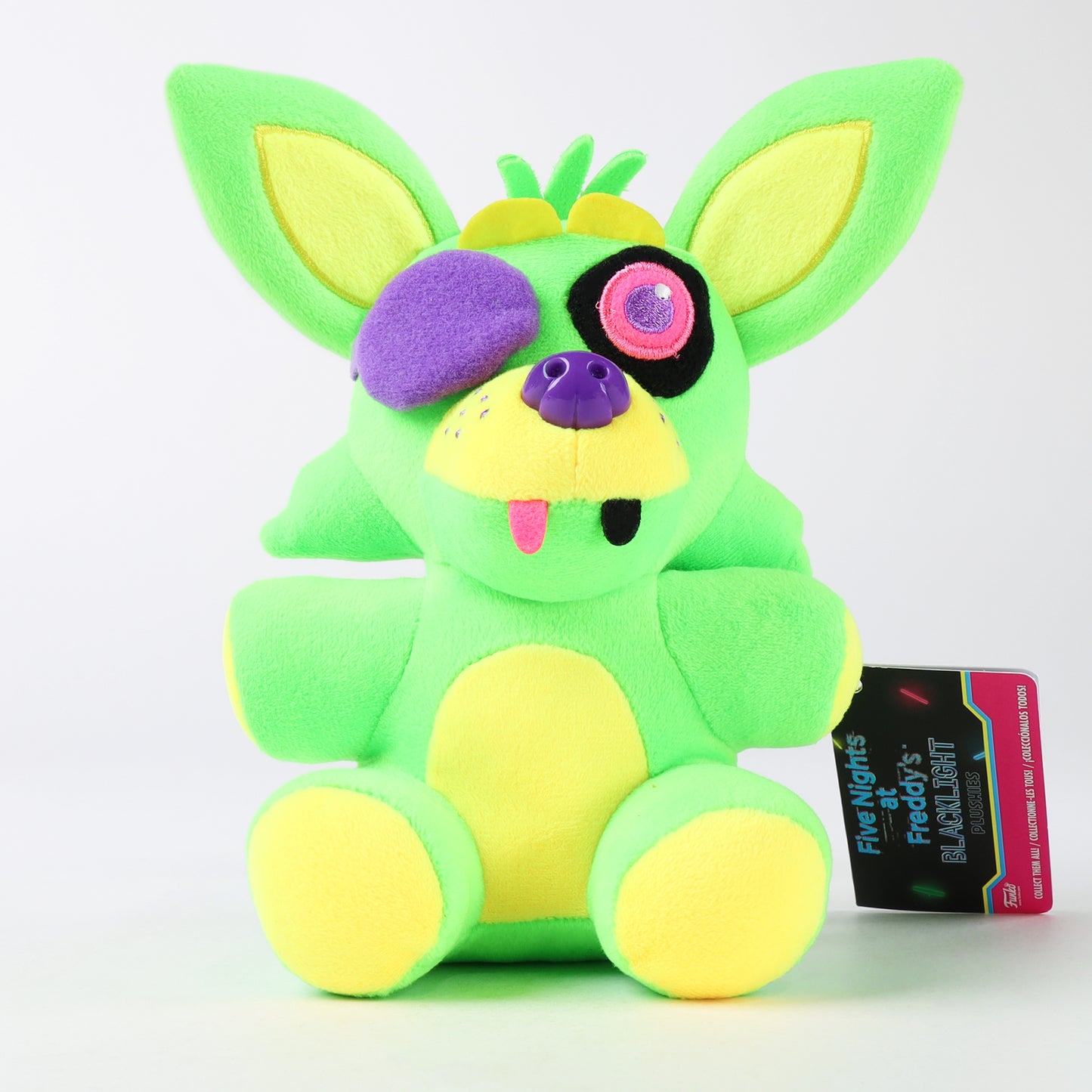 Funko Five Nights at Freddys FNAF Blacklight Plush Foxy Freddy Authentic Green Neon
