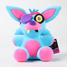Funko Toys FNAF Five Nights At Freddy's FOXY 8" Blue Neon BLACKLIGHT Plush