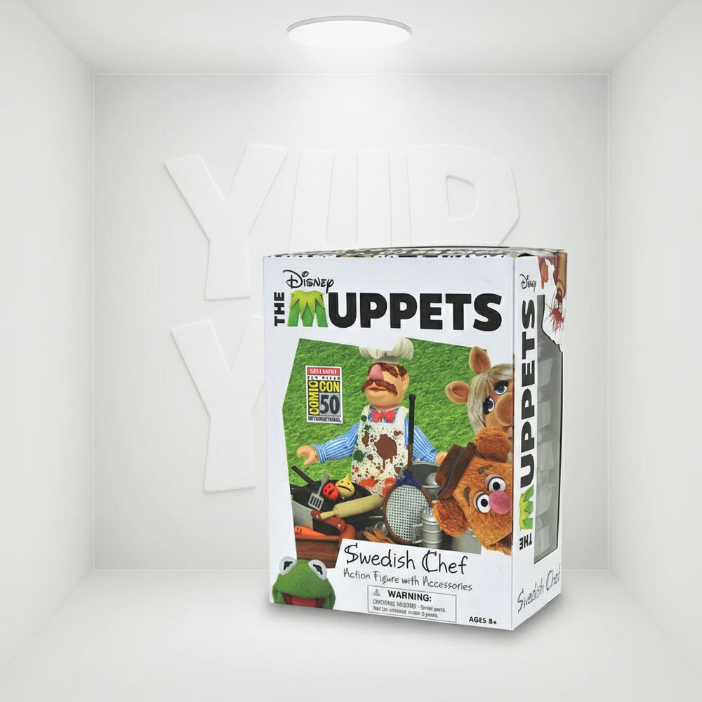 Diamond Select Toys The Muppets - "Messy" Swedish Chef Action Figure Set (2019 SDCC Exclusive)