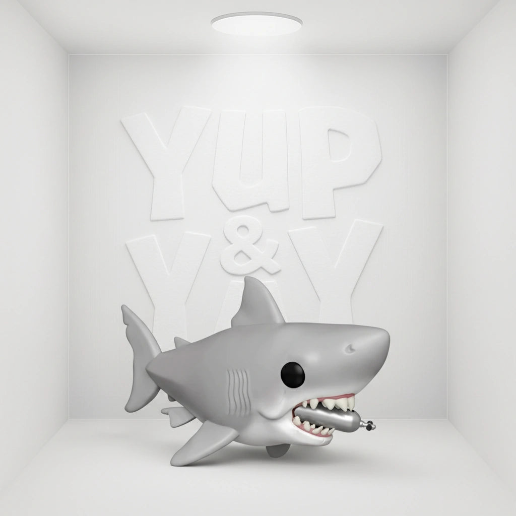 JAWS - Great White Shark (with diving tank)