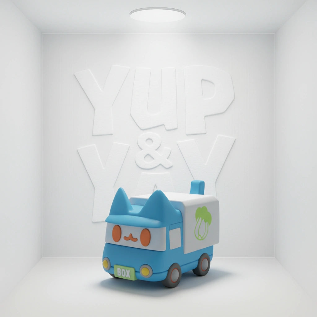 F.UN x RATOKIM Box Cat Transport Series Blind Box Display (New & Sealed Case of 12)