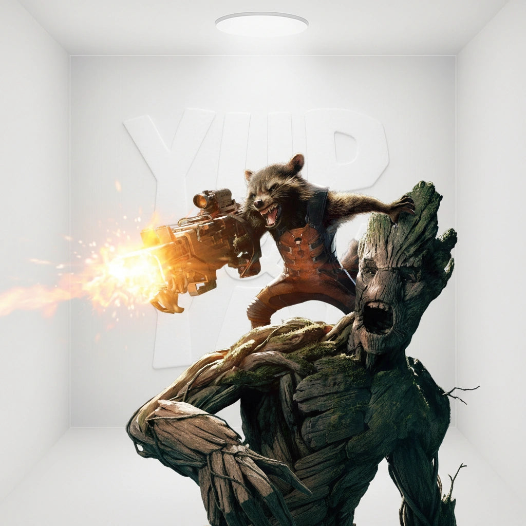 Guardians of the Galaxy (Rocket and Groot Fight) Bookmark