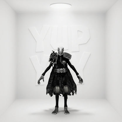 Hiya Toys 2000 A.D. Comics - Judge Mortis (Black & White Ver.) 1/18 Scale Action Figure