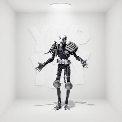 Hiya Toys 2000 A.D. Comics - Judge Mortis (Black & White Ver.) 1/18 Scale Action Figure