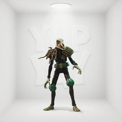 Hiya Toys 2000 A.D. Comics - Judge Mortis (Black & White Ver.) 1/18 Scale Action Figure