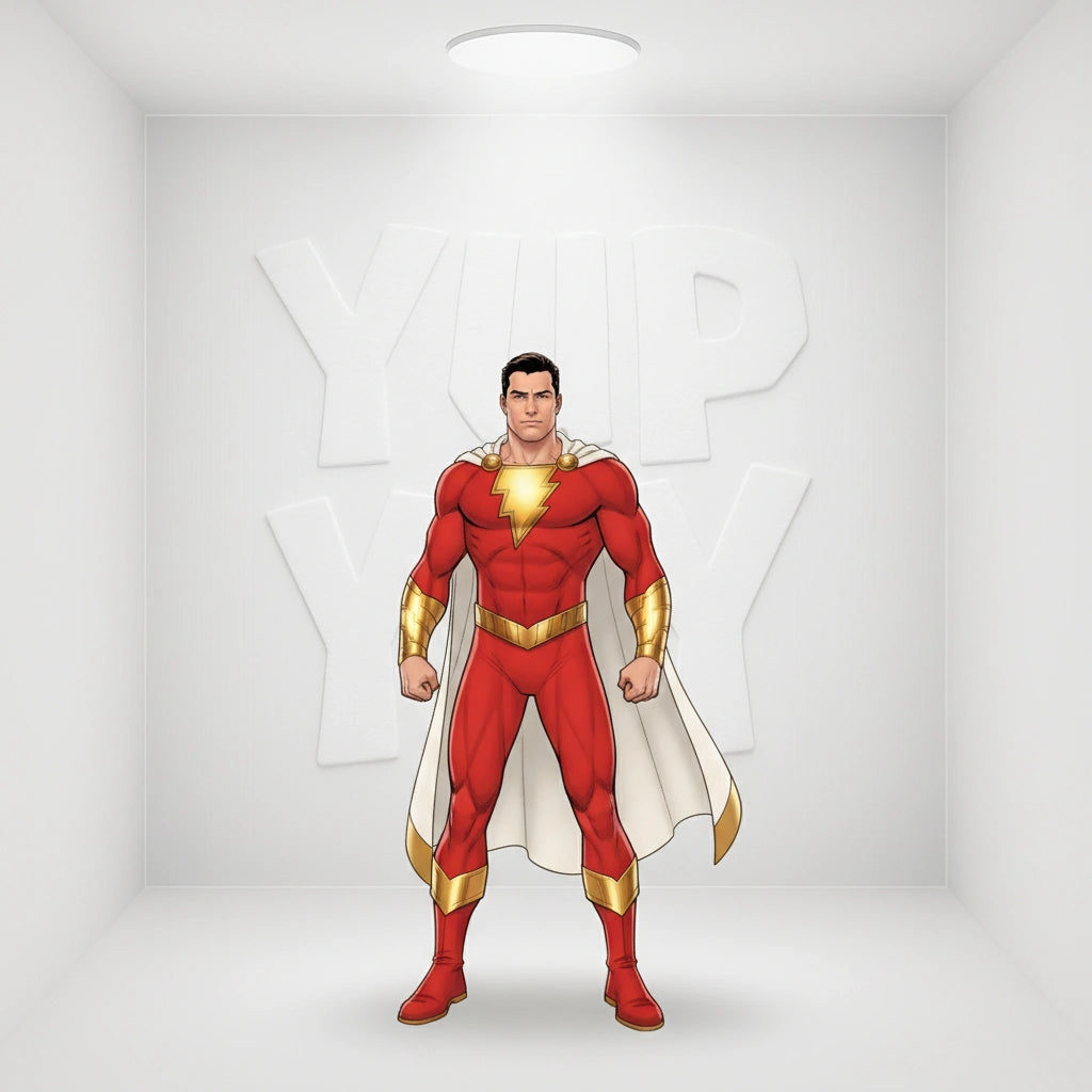 DC Comics Shazam (Bolt of Lightning) Glossy Bookmark with Tassel