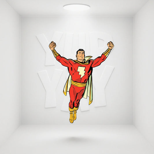 DC Comics Shazam (Bolt of Lightning) Glossy Bookmark with Tassel