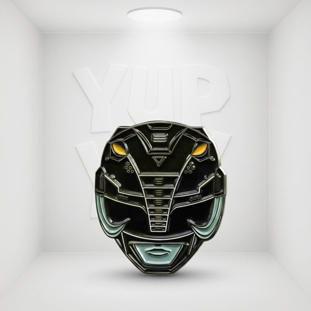 Icon Heroes MMPR - Black Ranger Retro Pin
