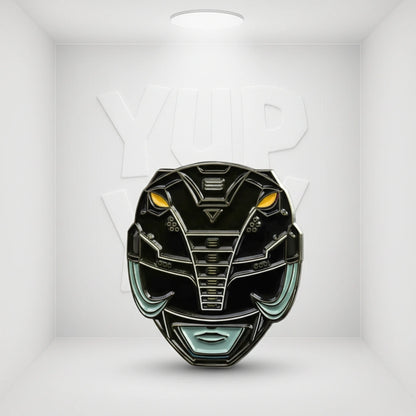 Icon Heroes MMPR - Black Ranger Retro Pin