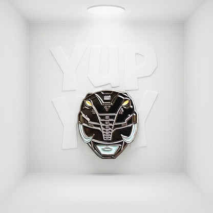 Icon Heroes MMPR - Black Ranger Retro Pin