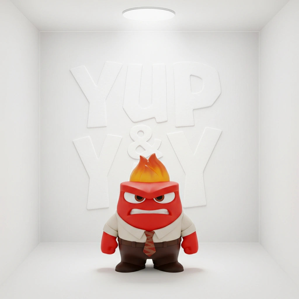 TOMY Disney Pixar INSIDE OUT 2" Mini Figure - ANGER New In Package